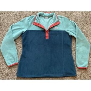 Columbia Benton Springs AL1302 Women's Large 1/2 Snap Pullover Fleece‎ Sweater